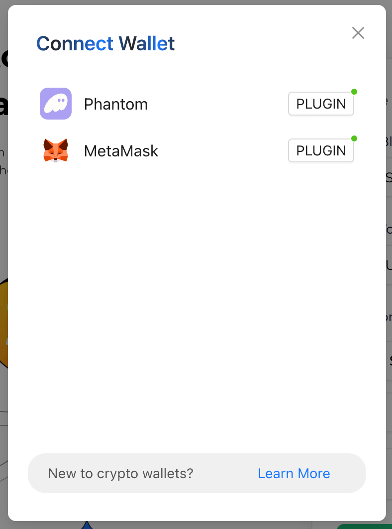 Connect Wallet Modal